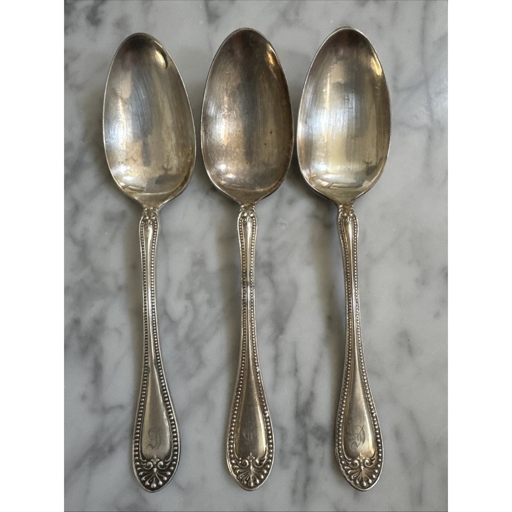 Wallace (1835 R. Wallace) Silverplate STUART (1899) Table Serving Spoon